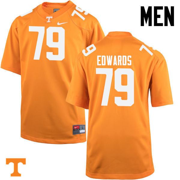 Men #79 Thomas Edwards Tennessee Volunteers College Football Jerseys-Orange